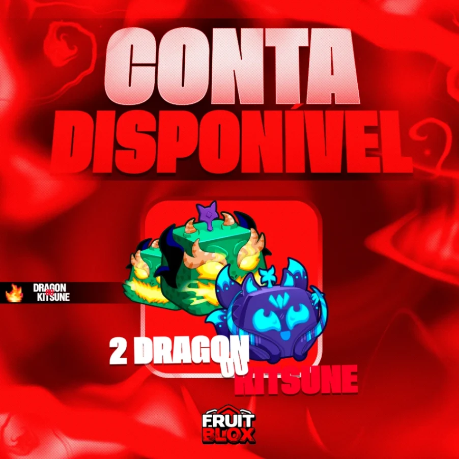 Conta com 2 Dragon ou Kitsune